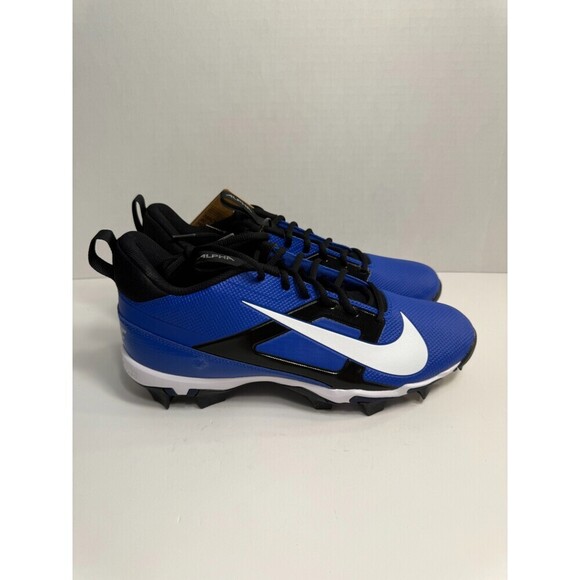 .9066 Nike Cleats Alpha Menace 4 Blue/Black Football Cleats-US 11 Mens - Picture 1 of 5
